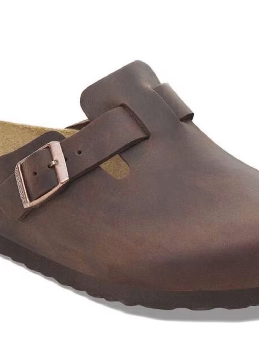 Birkenstock Boston Soft Footbed Habana Brown Oiled Leather Clog Shoes - Picture 9 of 9